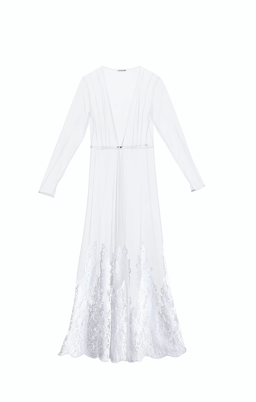 Matrimonio All’Italiana White Tulle Robe