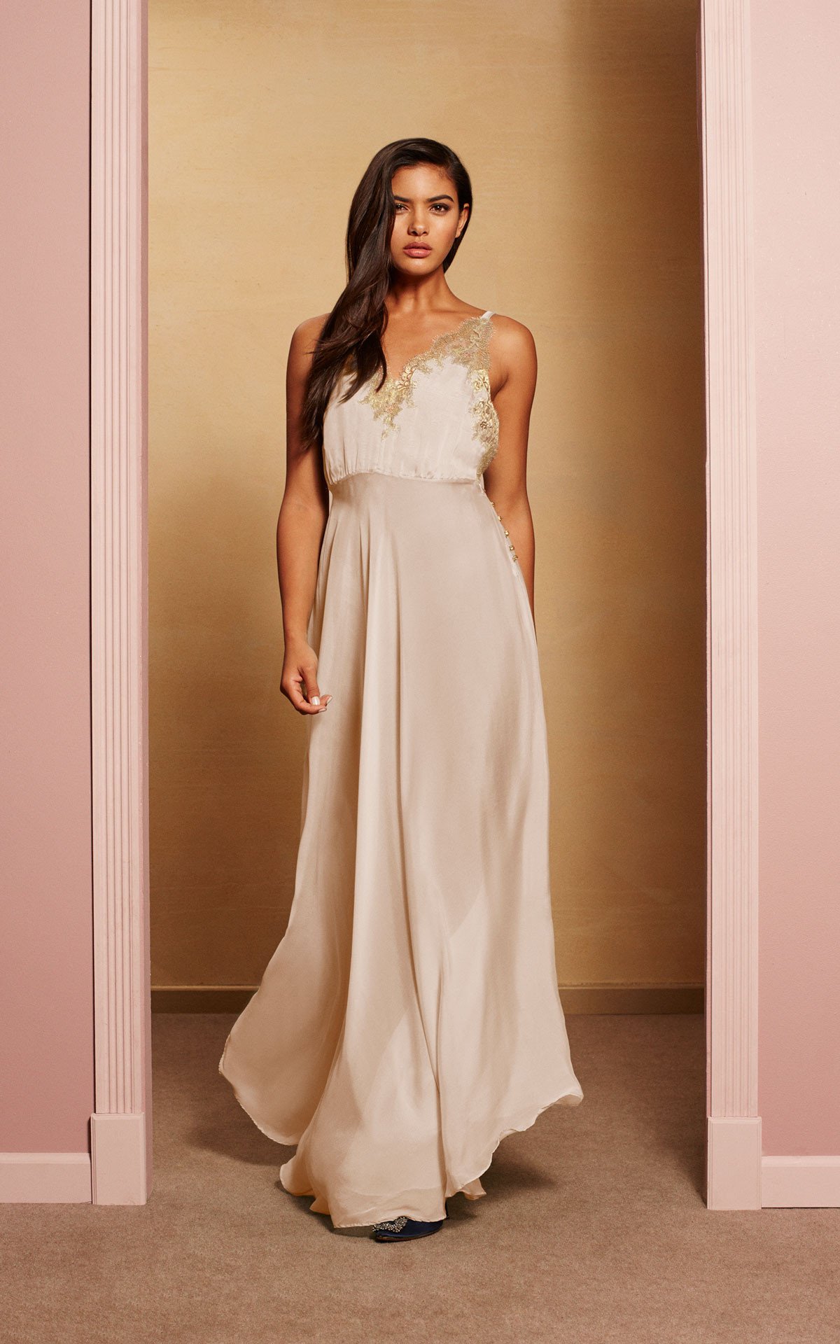 Waters of Colombier Ivory Dress