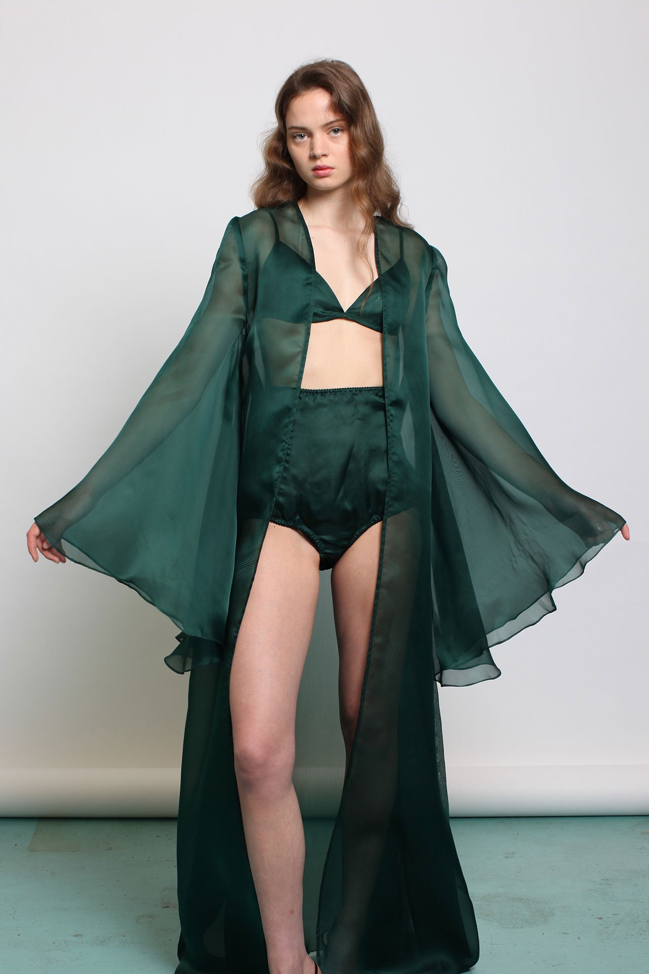 Jungle Swetnes Green Long Robe