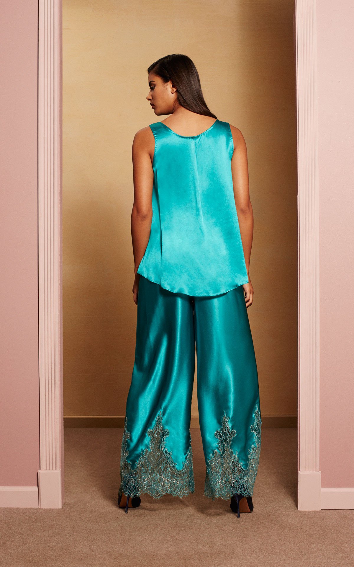 I Giardini Di Naxos Aquamarine Trousers