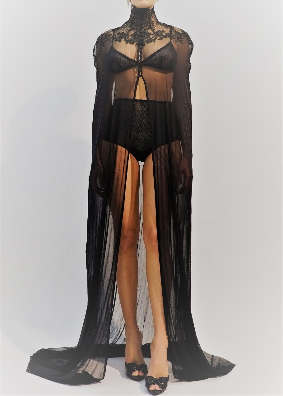 It s Helmut Cape Tulle