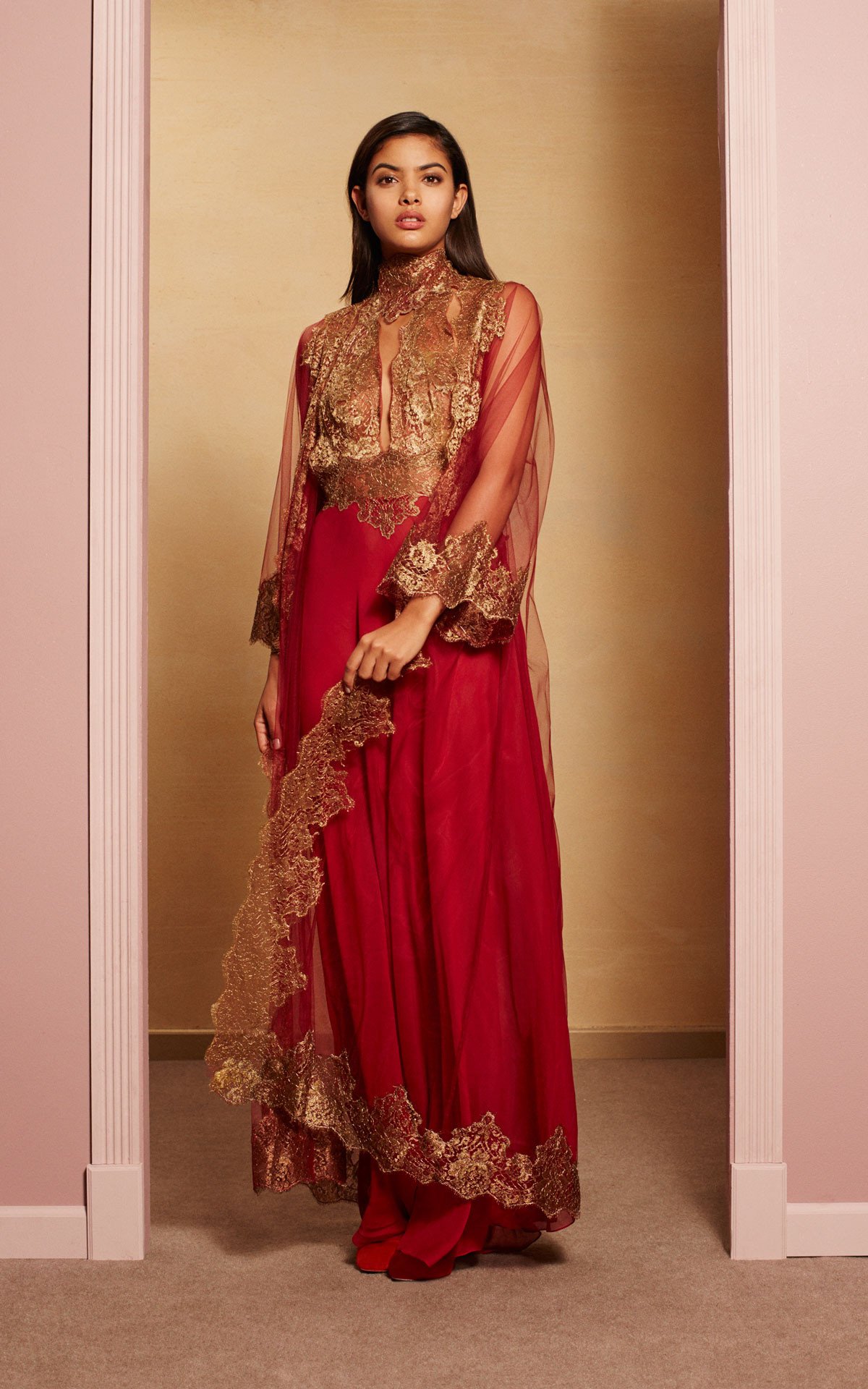 Madame Shehu Red Kimono