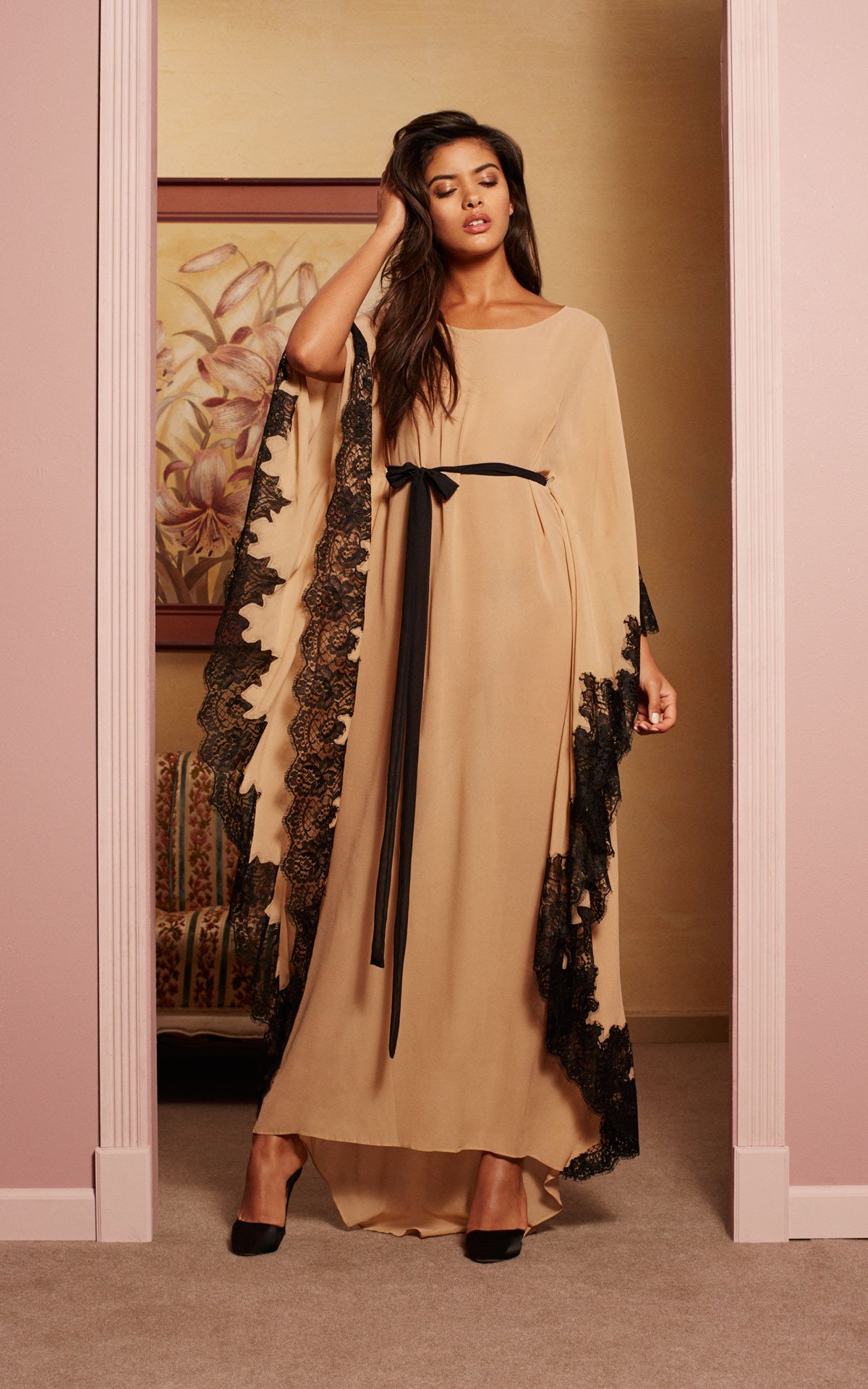 My Rosewood Nights Beige Kaftan