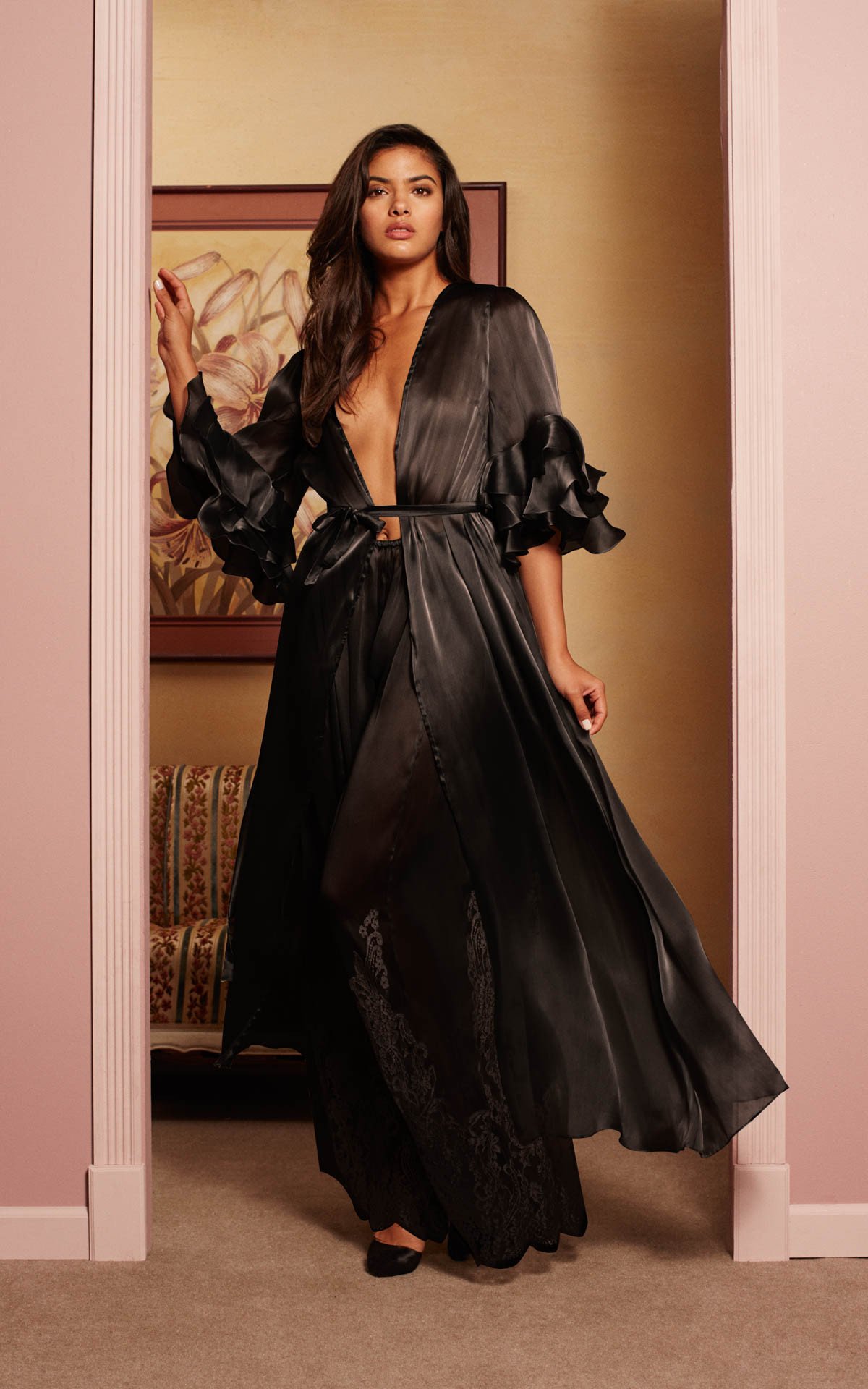 Perla d’Oriente Black Trousers