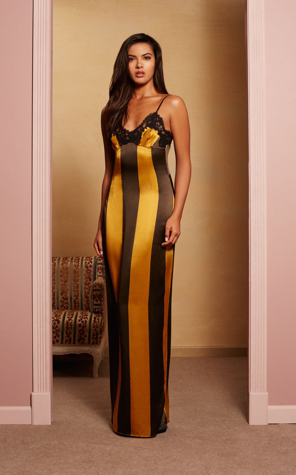 Wallah Stripes Yellow Striped Dress