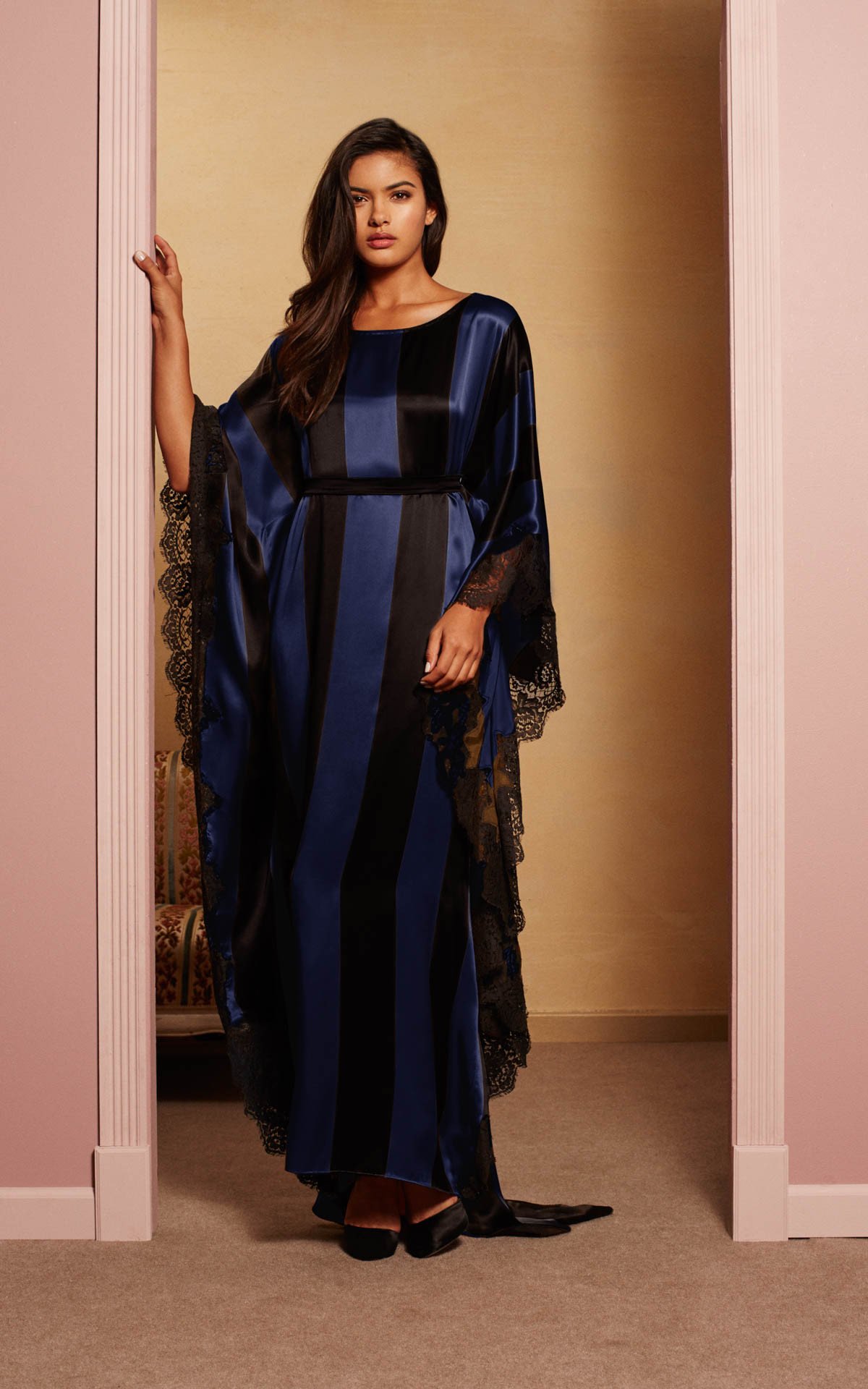 Wallah Stripes Blue Striped Kaftan