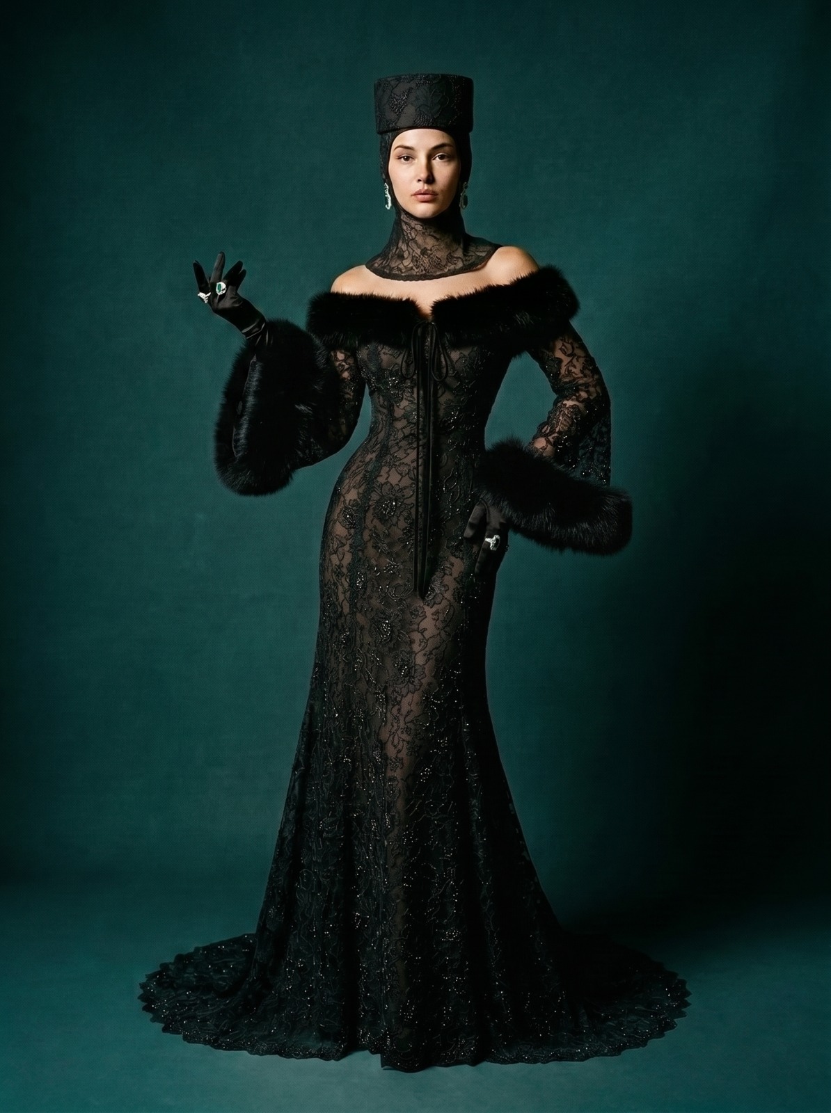 rosamosario-dolce-couture-long-dress-black-front